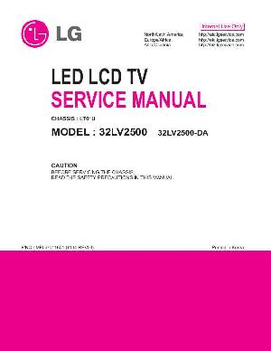 Сервисная инструкция LG 32LV2500 LT01U ― Manual-Shop.ru