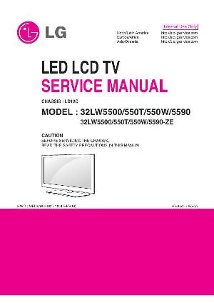 Сервисная инструкция LG 32LW5500, 32LW550T, 32LW5590, LD12C ― Manual-Shop.ru