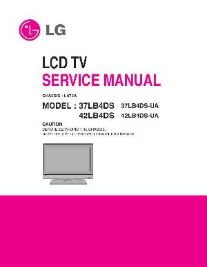 Сервисная инструкция LG 37LB4DS, 42LB4DS, шасси LA73A ― Manual-Shop.ru