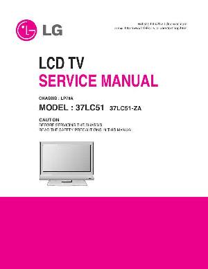 Сервисная инструкция LG 37LC51, LP78A chassis ― Manual-Shop.ru