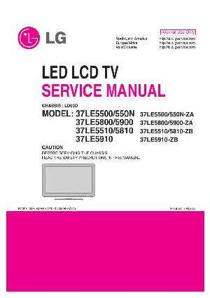 Сервисная инструкция LG 37LE5500, 37LE5800, 37LE5910 ― Manual-Shop.ru