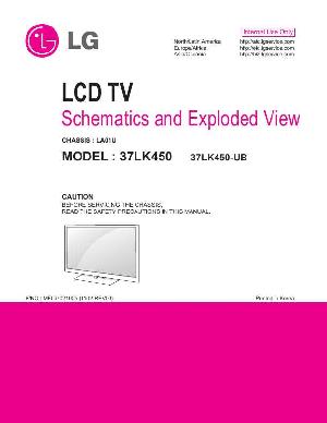 Service manual LG 37LK450, шасси LA01U ― Manual-Shop.ru