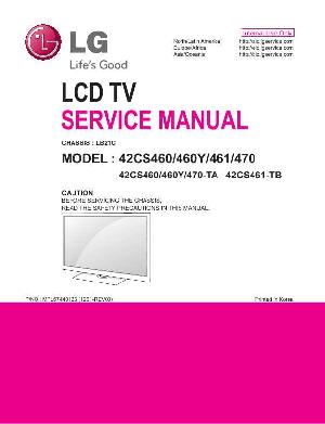 Сервисная инструкция LG 42CS460 42CS470 ― Manual-Shop.ru