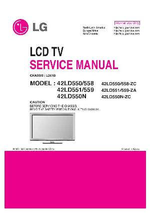 Сервисная инструкция LG 42LD550 ― Manual-Shop.ru