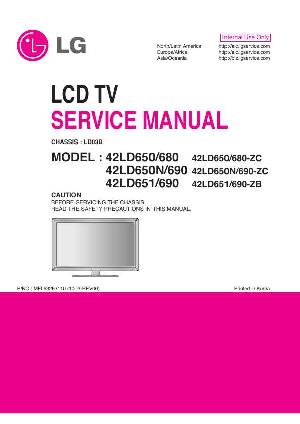 Сервисная инструкция LG 42LD650 ― Manual-Shop.ru