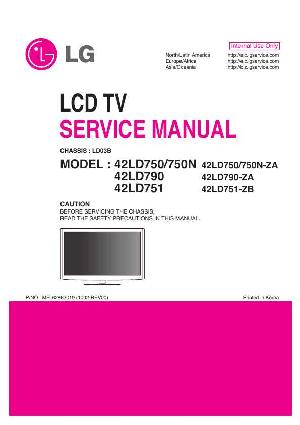 Сервисная инструкция LG 42LD750 ― Manual-Shop.ru
