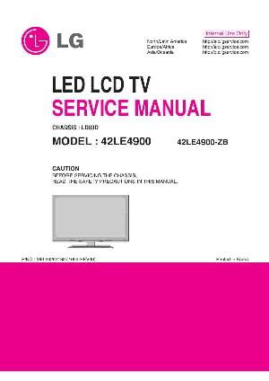 Service manual LG 42LE4900, шасси LD03D ― Manual-Shop.ru