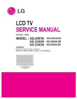 Сервисная инструкция LG 42LG5010, 42LG5020, 42LG5030 ― Manual-Shop.ru