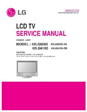 Сервисная инструкция LG 42LG6000, 42LG6100, LD89F chassis ― Manual-Shop.ru