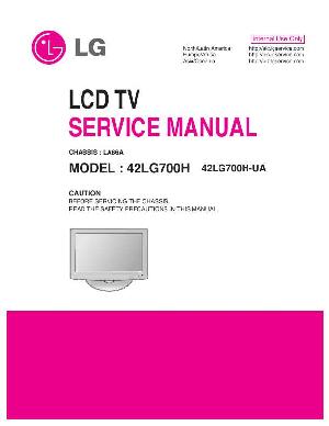 Сервисная инструкция LG 42LG700H, шасси LA86A ― Manual-Shop.ru