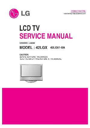 Сервисная инструкция LG 42LGX, 42LG61, LA84B chassis ― Manual-Shop.ru
