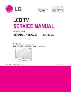 Сервисная инструкция LG 42LK520, LA01U ― Manual-Shop.ru