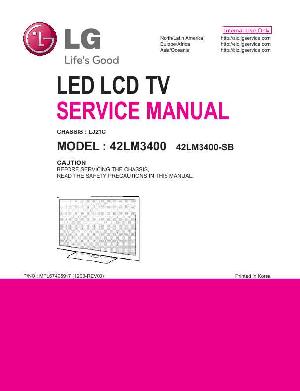 Сервисная инструкция LG 42LM3400 LJ21C ― Manual-Shop.ru