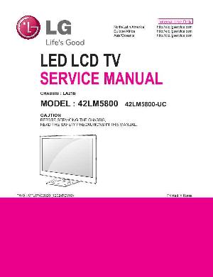 Сервисная инструкция LG 42LM5800, LA21B ― Manual-Shop.ru