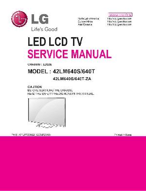 Сервисная инструкция LG 42LM640S LD22E ― Manual-Shop.ru