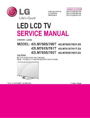Сервисная инструкция LG 42LM760S LD22E ― Manual-Shop.ru
