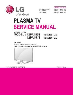 Сервисная инструкция LG 42PA450T PD23B ― Manual-Shop.ru