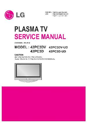 Сервисная инструкция LG 42PC3D, PA-51D chassis ― Manual-Shop.ru