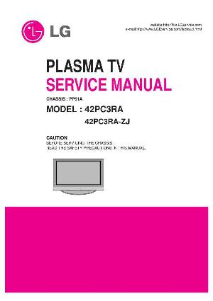 Сервисная инструкция LG 42PC3RA, PP61A chassis ― Manual-Shop.ru