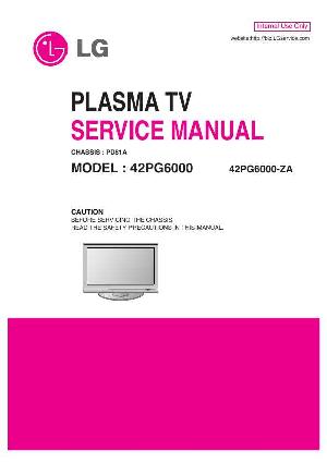 Сервисная инструкция LG 42PG6000, PD81A chassis ― Manual-Shop.ru