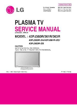 Сервисная инструкция LG 42PJ360R 42PJ361R 42PJ363R PP01B ― Manual-Shop.ru