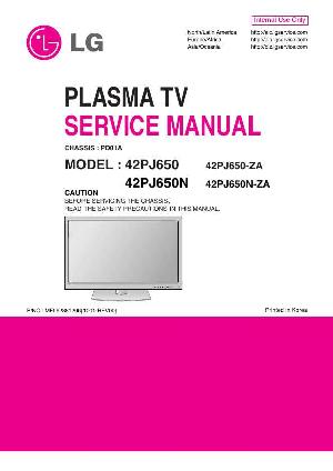 Service manual LG 42PJ650 42PJ650N PD01A ― Manual-Shop.ru