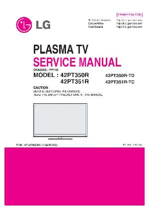 Сервисная инструкция LG 42PT350R, 42PT351R ― Manual-Shop.ru