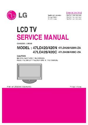 Сервисная инструкция LG 47LD420 LD01B ― Manual-Shop.ru