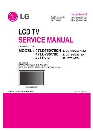 Сервисная инструкция LG 47LD750, 47LD780 ― Manual-Shop.ru