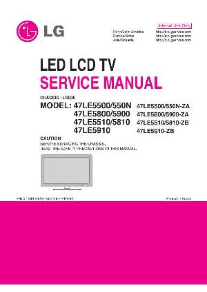 Сервисная инструкция LG 47LE5500, 47LE5800, 47LE5910 ― Manual-Shop.ru