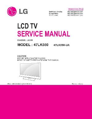 Сервисная инструкция LG 47LK550, LA12B ― Manual-Shop.ru
