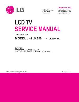 Сервисная инструкция LG 47LK950, LJ01U ― Manual-Shop.ru