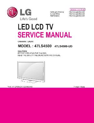 Сервисная инструкция LG 47LS4500 LA25C ― Manual-Shop.ru