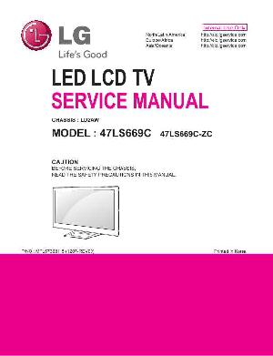 Сервисная инструкция LG 47LS669C LD2AW ― Manual-Shop.ru