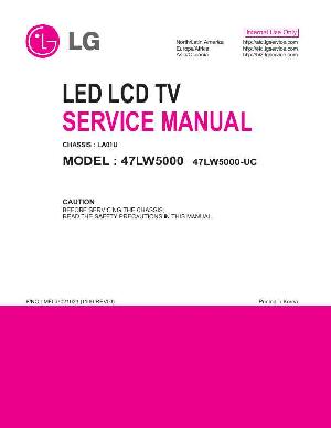 Сервисная инструкция LG 47LW5000, LA01U ― Manual-Shop.ru