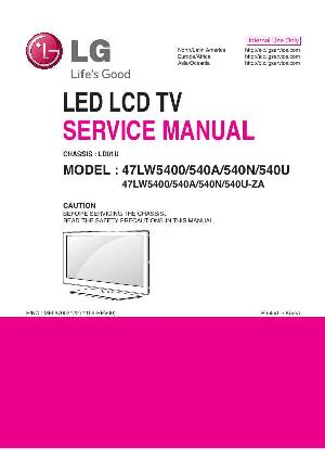 Сервисная инструкция LG 47LW5400, LD01U ― Manual-Shop.ru