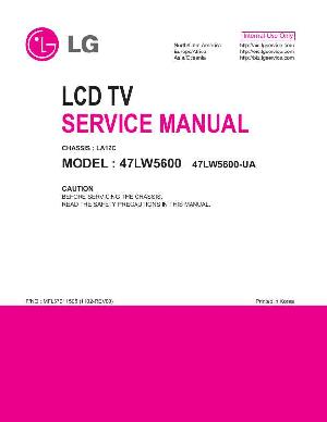 Сервисная инструкция LG 47LW5600, LA12C ― Manual-Shop.ru
