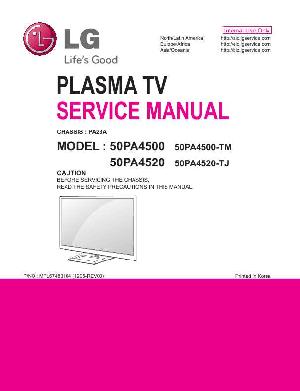 Сервисная инструкция LG 50PA4500 50PA4520 PA23A ― Manual-Shop.ru