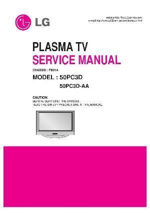 Сервисная инструкция LG 50PC3D ― Manual-Shop.ru