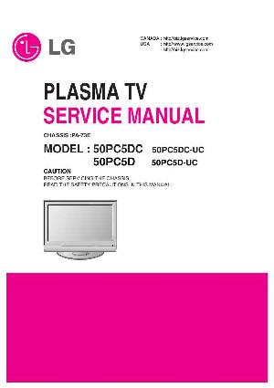Сервисная инструкция LG 50PC5D ― Manual-Shop.ru