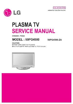 Сервисная инструкция LG 50PG4500, PD82A chassis ― Manual-Shop.ru