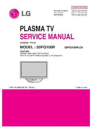 Сервисная инструкция LG 50PQ100R (PP91A) ― Manual-Shop.ru