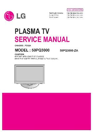Сервисная инструкция LG 50PQ3000, PD92A chassis ― Manual-Shop.ru