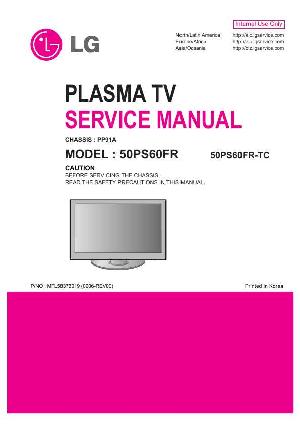 Сервисная инструкция LG 50PS60FR, PP91A ― Manual-Shop.ru