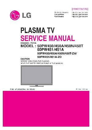 Сервисная инструкция LG 50PW450, 50PW451, PD11A ― Manual-Shop.ru