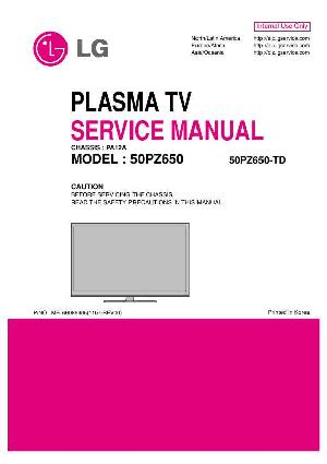 Сервисная инструкция LG 50PZ650 PA12A ― Manual-Shop.ru