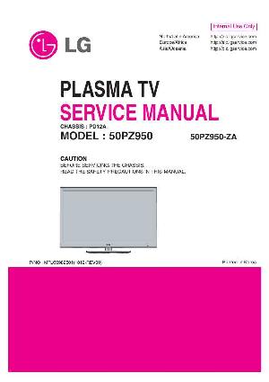 Сервисная инструкция LG 50PZ950 PD12A ― Manual-Shop.ru