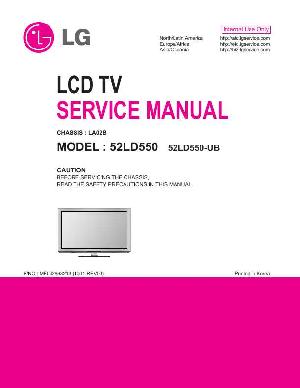 Сервисная инструкция LG 52LD550 LA02B ― Manual-Shop.ru