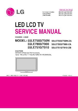 Сервисная инструкция LG 55LE7500, 55LE7800, 55LE7900 ― Manual-Shop.ru
