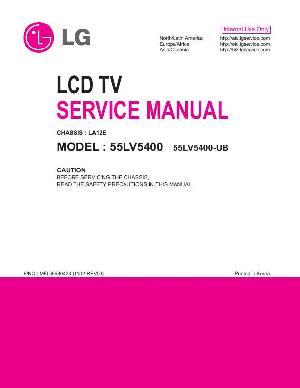 Сервисная инструкция LG 55LV5400 LA12E ― Manual-Shop.ru